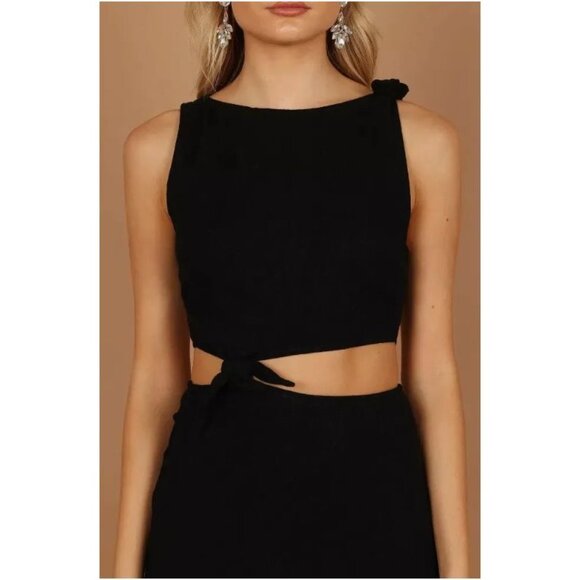 Petal and Pup Womens Alexa Cut Out Dress Black Size Medium - Picture 3 of 9